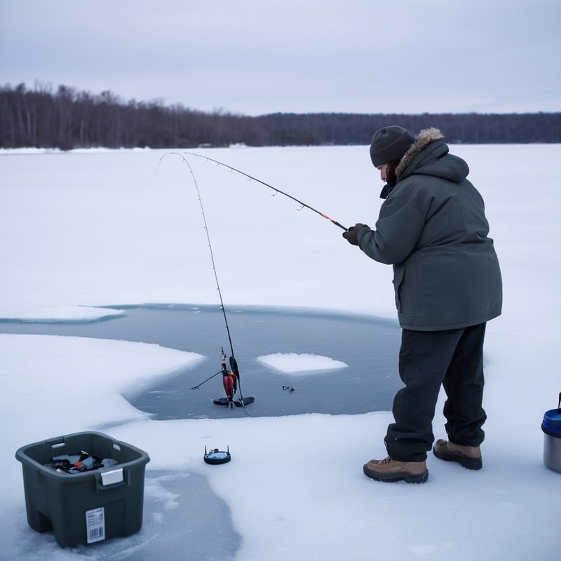 Ice fishing online game, ice fishing game online